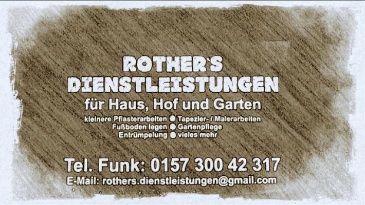 Rother’s Dienstleistungen für Haus, Hof und Garten.