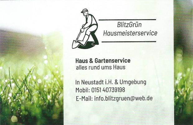 BlitzGrün Haus & Gartenservice in Neustadt i.H. und Umgebung