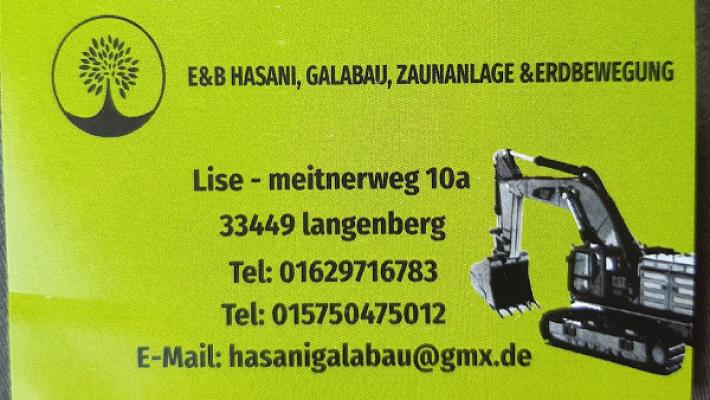 E&B HASANI,GALABAU,ZAUNANLAGE&ERDBEWEGUNG