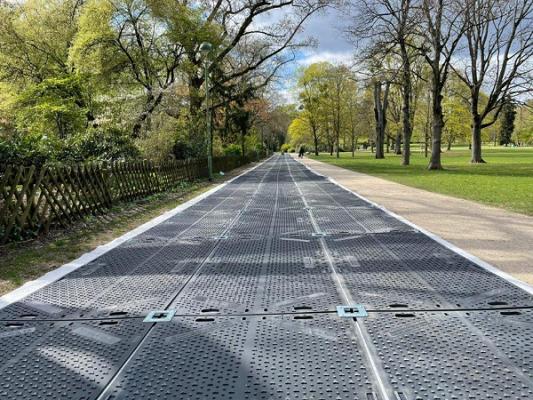 Fahrplatten Bodenschutzmatten Verleih Hoffmeister