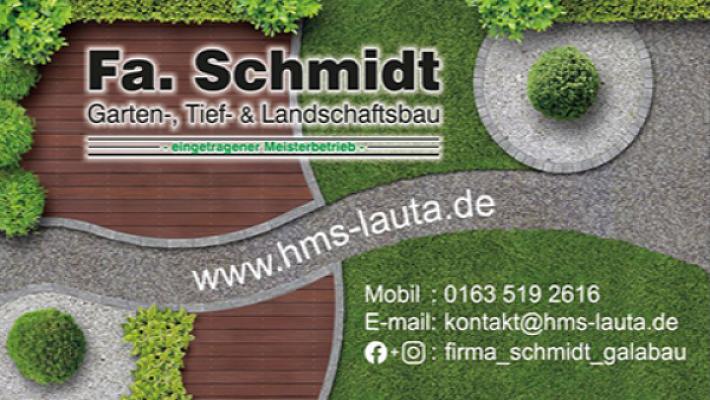 Firma Schmidt Garten-, Tief- und Landschaftsbau