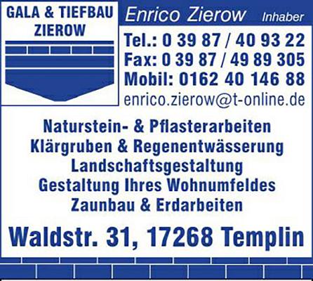 Gala- und Tiefbau Zierow - Inh. Enrico Zierow
